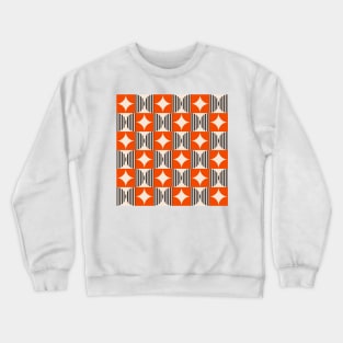 Abstract Geometric Pattern Crewneck Sweatshirt